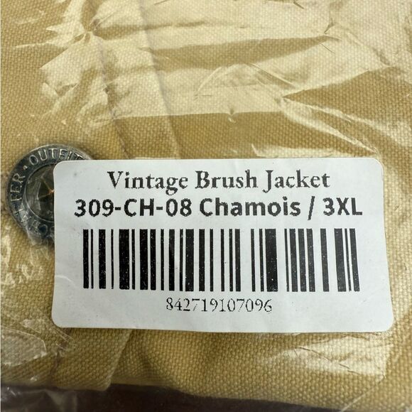 Schaefer Vintage Brush Jacket in Chamois Men's Canvas Duck size 3XL Style 309 - Picture 5 of 11